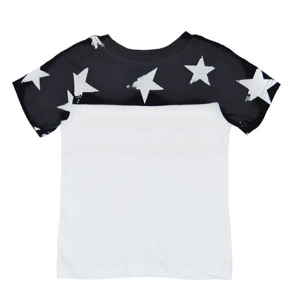 New! French Toast Toddler Boy's Cotton American Patriotic Stars Graphic Tee Top - Picture 2 of 3